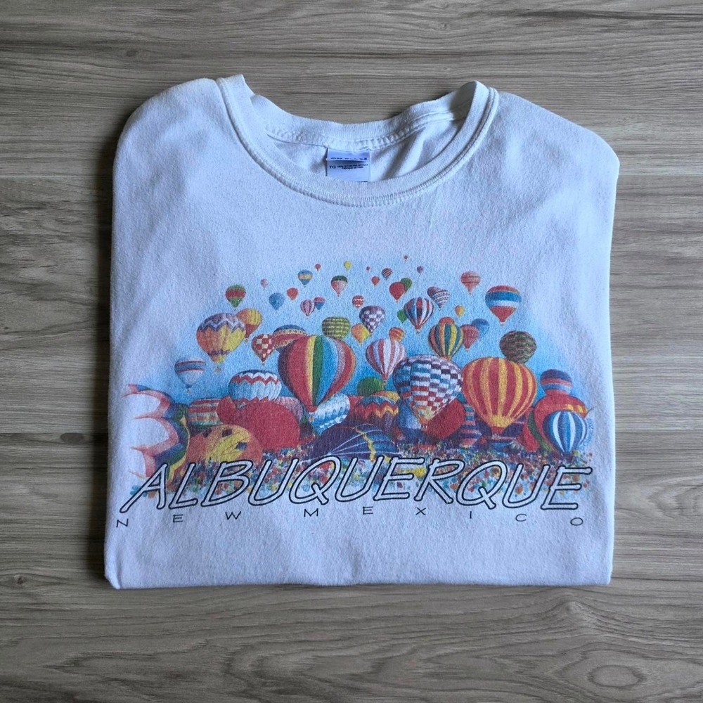 Vintage Albuquerque New Mexico Air Ballons Graphic Tee Shirt